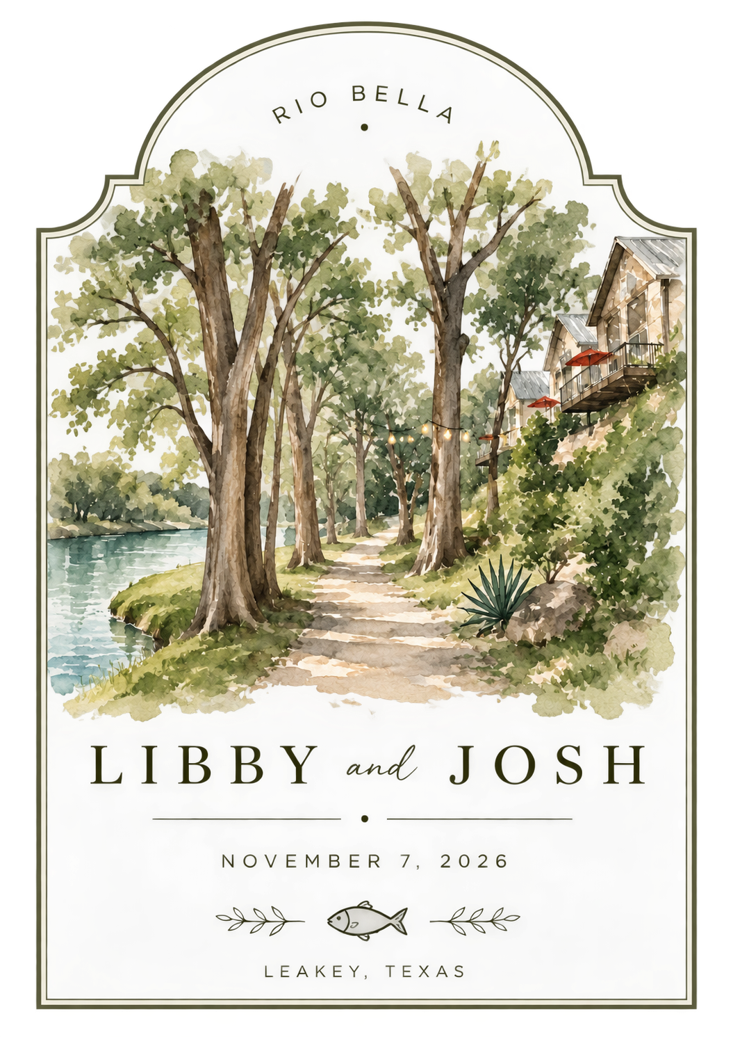 Libby and Josh — November 7, 2026 — Leakey, Texas